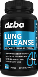 Load image into Gallery viewer, Lung Cleanse Support Supplement - Respiratory Supplements to Quit &amp; Stop Smoking Aids - Herbal Detox for Lungs &amp; Bronchial Health - Smokers Cleanser Breathe Aid for Mucus Clear Relief - 60 Capsules
