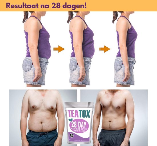 TeaTox™ 28 dagen afvallen detox - Thee - Detox + E-book 30 recepten