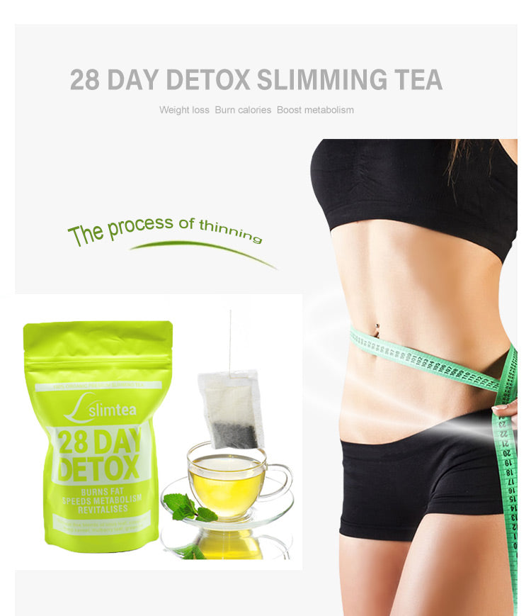 28 dagen Detox Afslanken Thee Gezondheid Dieet Gewichtsverlies Vet verbranden Chinese Kruiden Dunne Buik Pretty Fitness Theezakjes Anti Cellulite