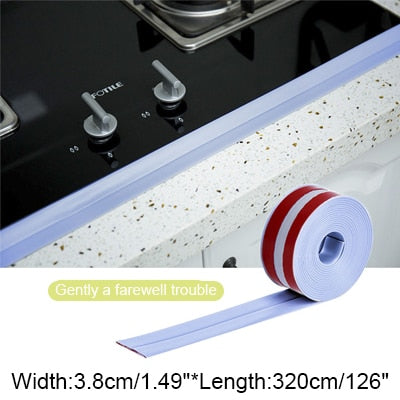 Waterproof  Oil Proof Tape Strip Kitchen Sink Paste Gap Beauty Seam Bathroom Toilet Paste Mold Tape